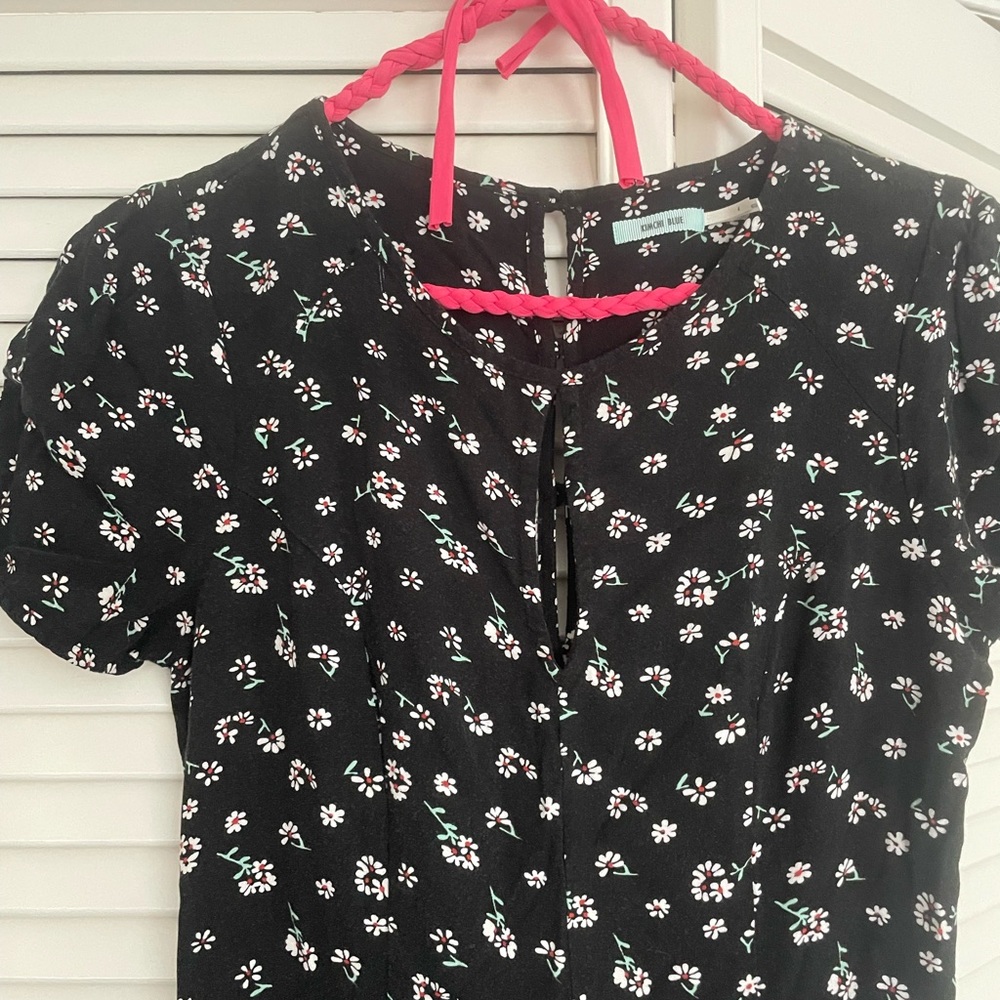 Kimchi Blue Black Floral Mini Dress